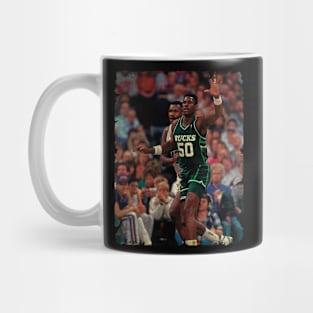 Tito Horford Playing for The Milwaukee Bucks, 1990 Mug